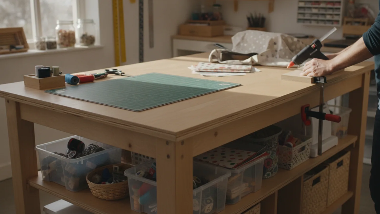 How To Build A Practical Craft Table | Graemeakers