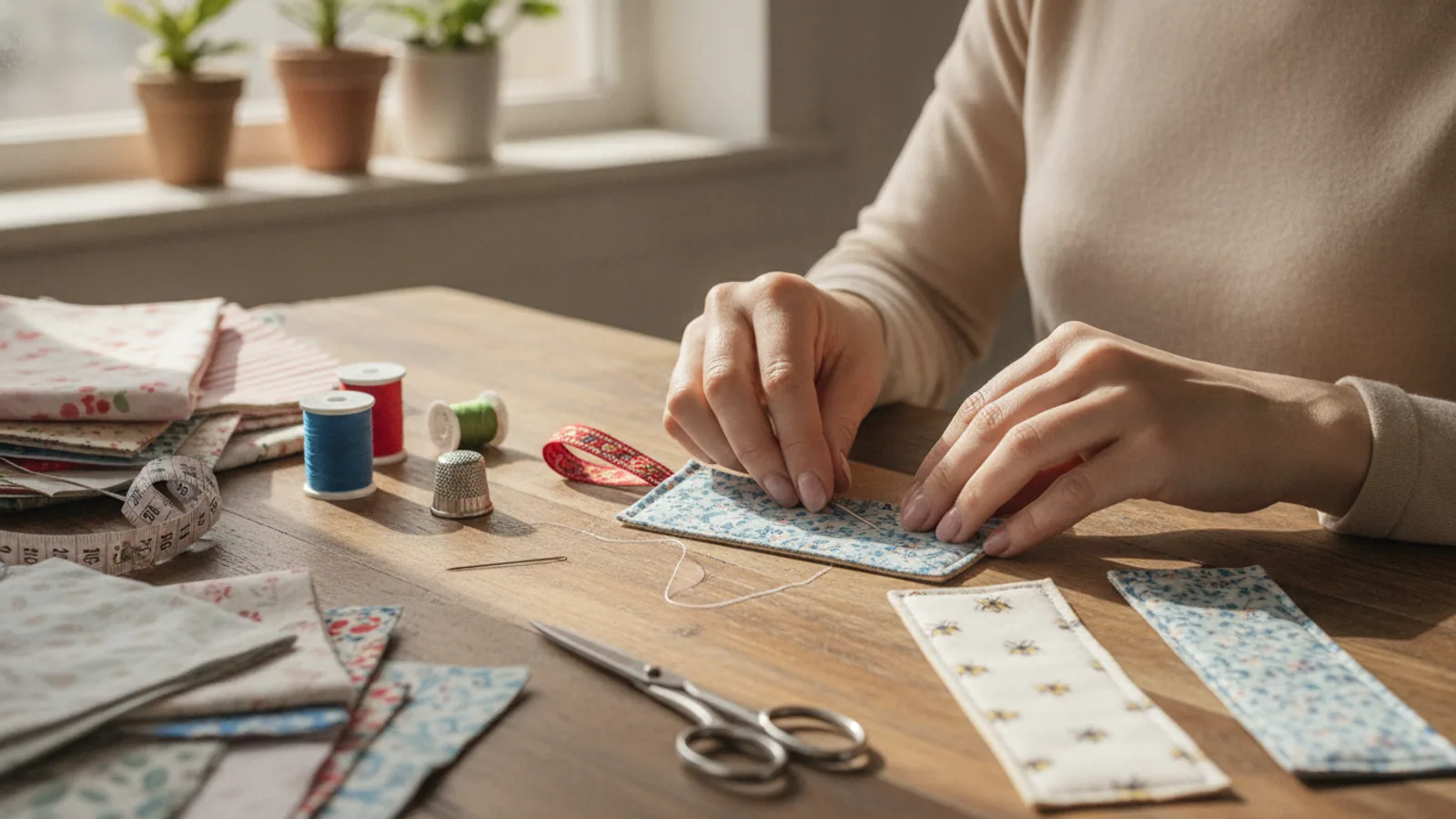 How To Make A Fabric Bookmark | Graemeakers