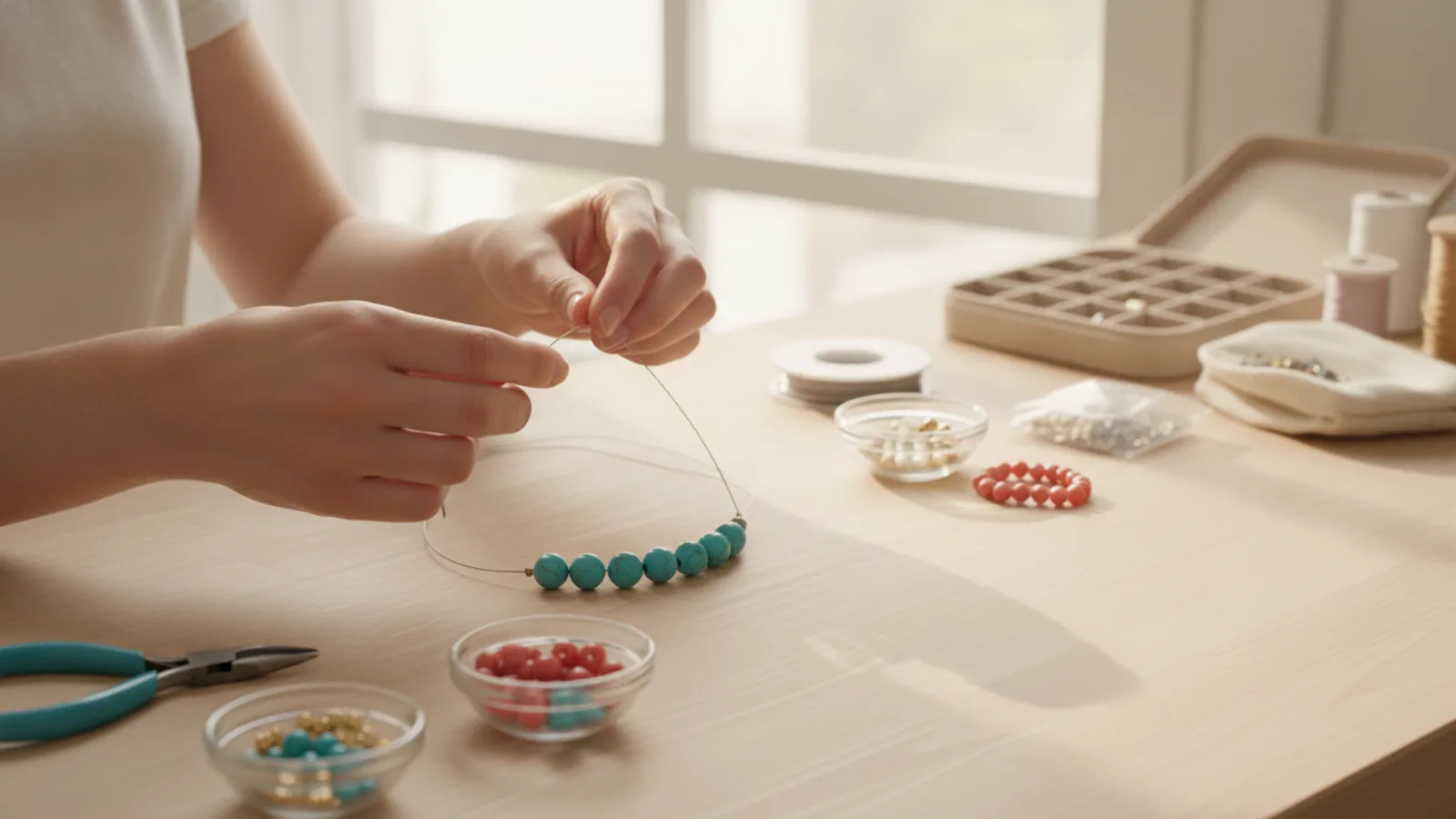 How To Make A Simple Beaded Necklace | Graemeakers