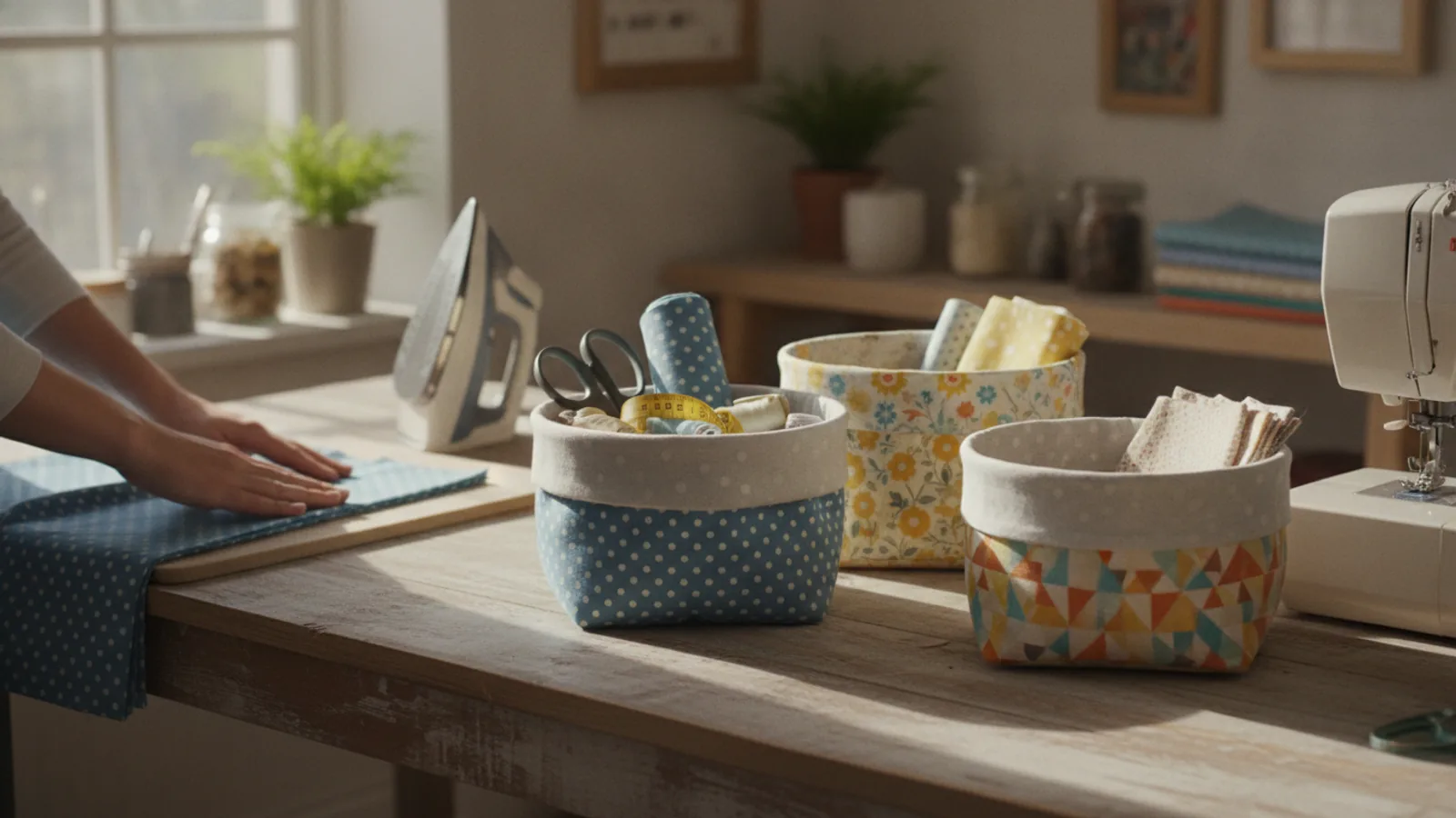 How To Make Simple Fabric Storage Baskets | Graemeakers