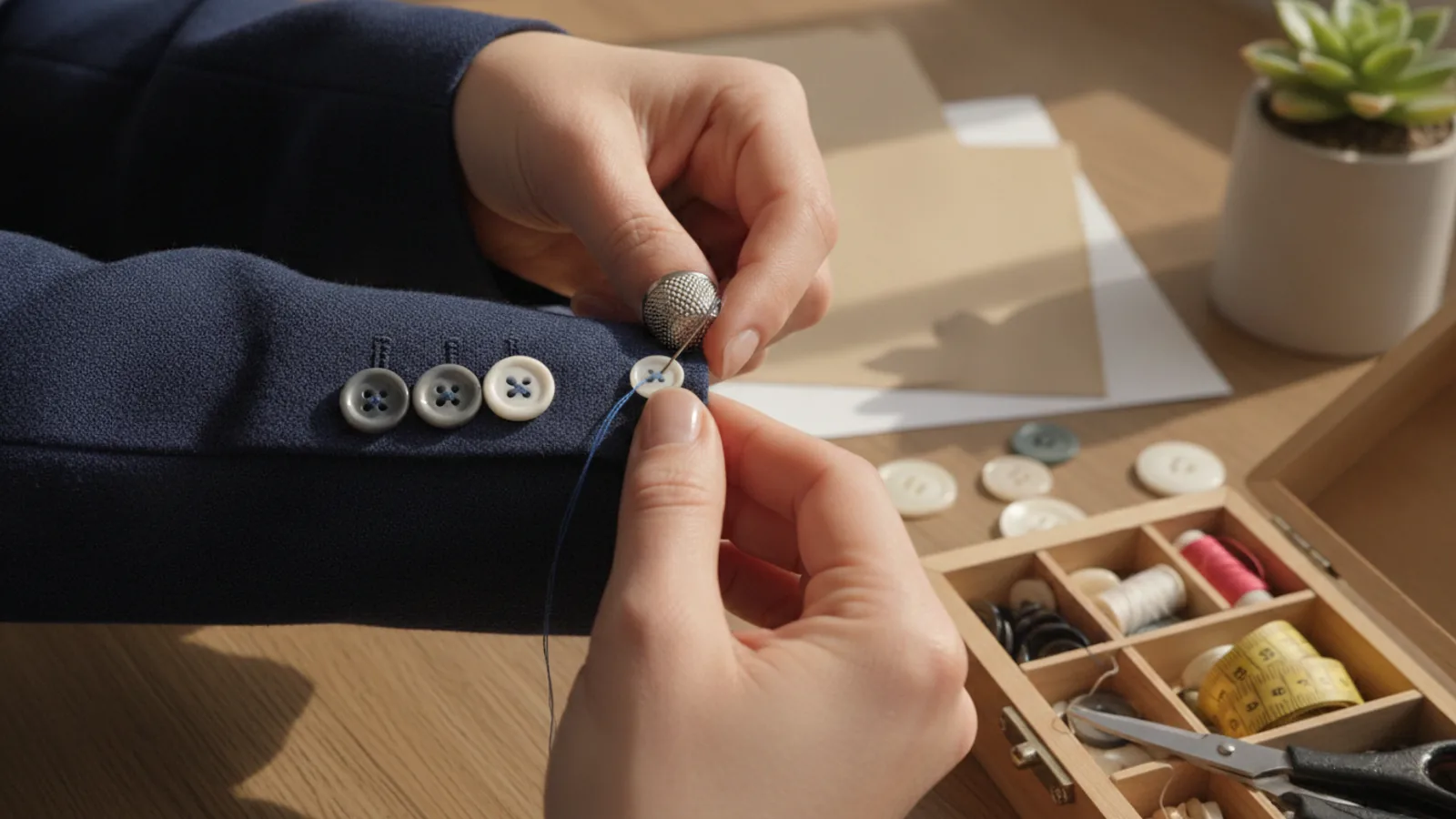 How To Sew A Button Back On | Graemeakers