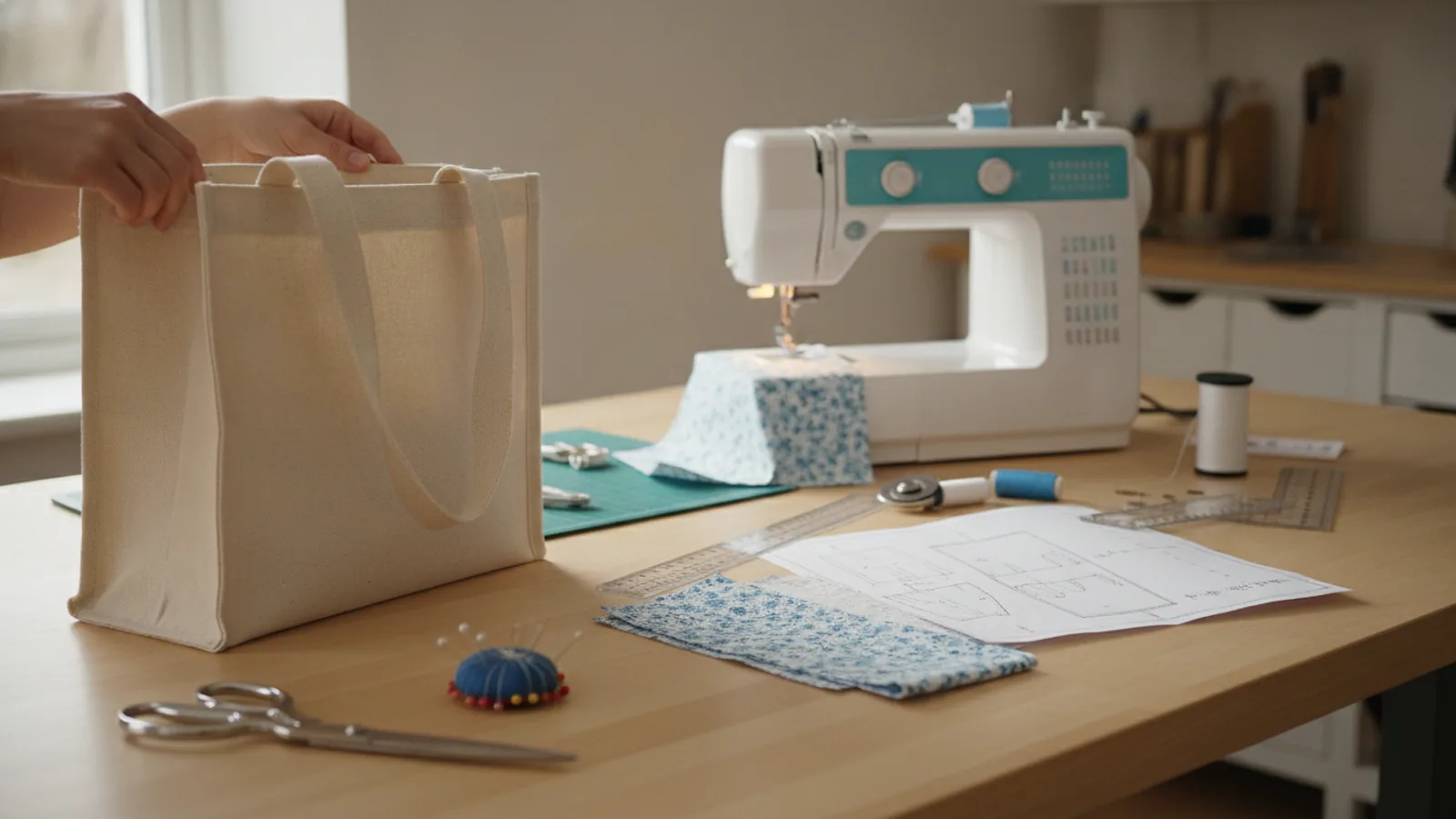 How To Sew A Simple Tote Bag | Graemeakers