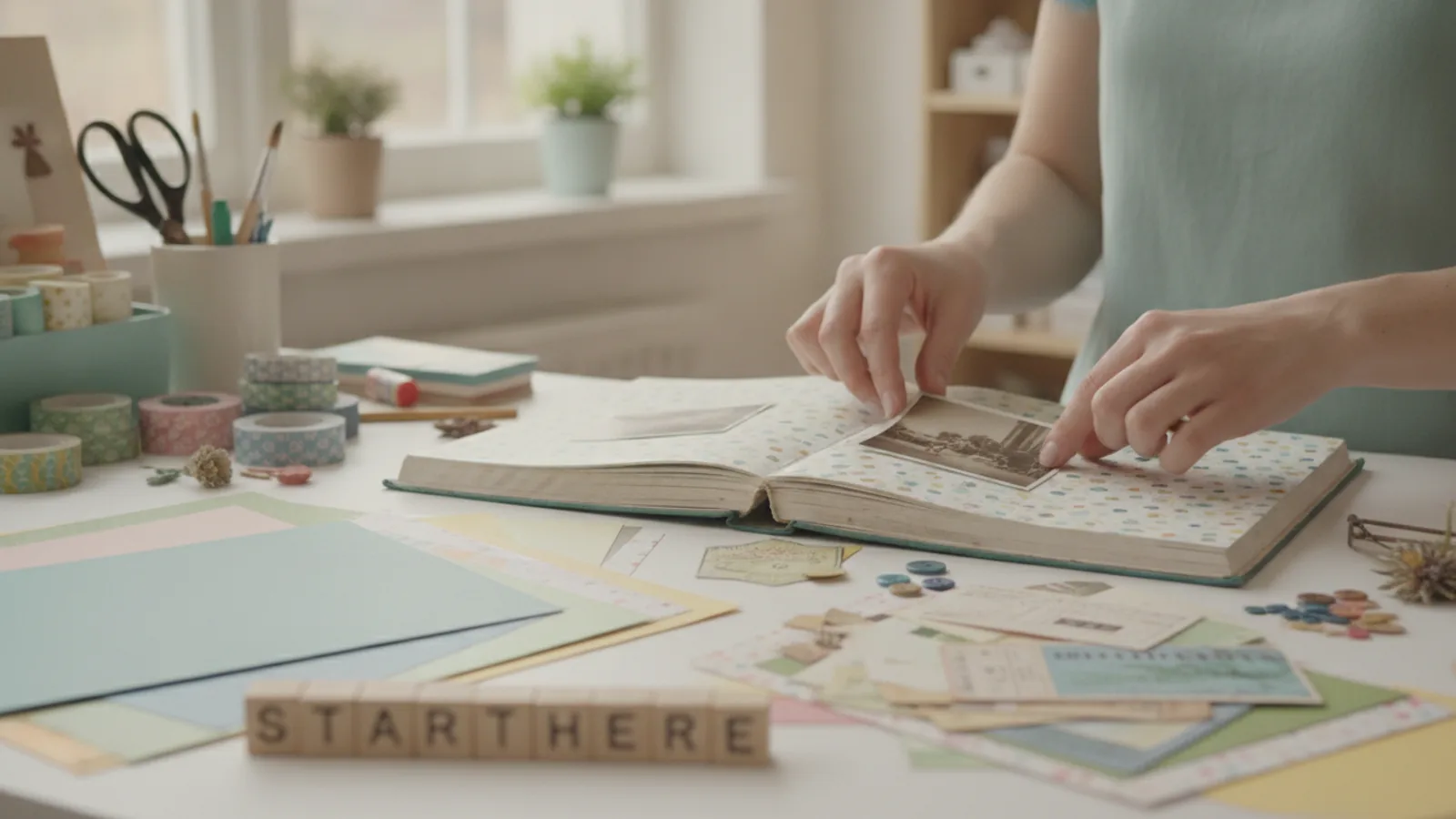 How To Start A Scrapbook Project | Graemeakers
